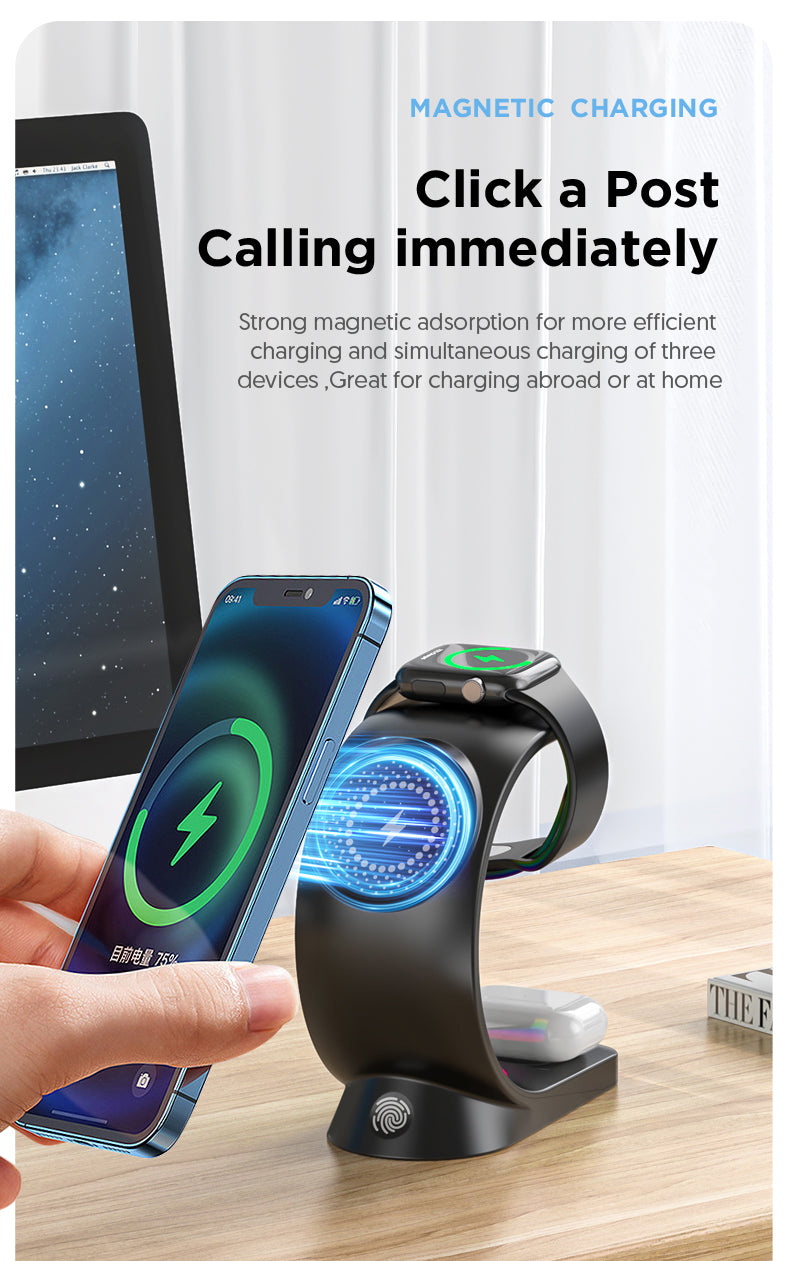4-in-1 Magnetic Wireless Charger
