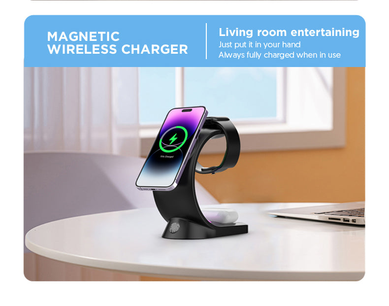 4-in-1 Magnetic Wireless Charger