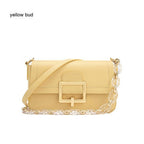 French Minority Textured Shoulder Cowhide Crossbody Bag