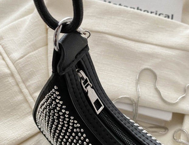 Light Diamond Fashion Rhinestone Chain Crossbody Bag