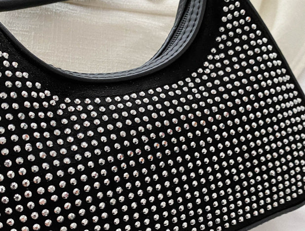 Light Diamond Fashion Rhinestone Chain Crossbody Bag