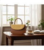 Fashion Dual-Tone Satchel