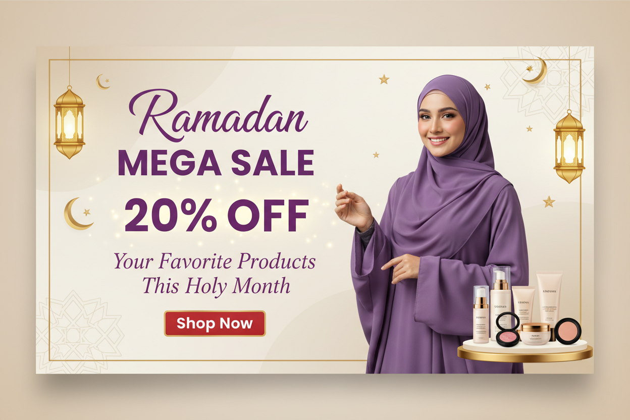 Ramadan Mega Sale Centered Banner